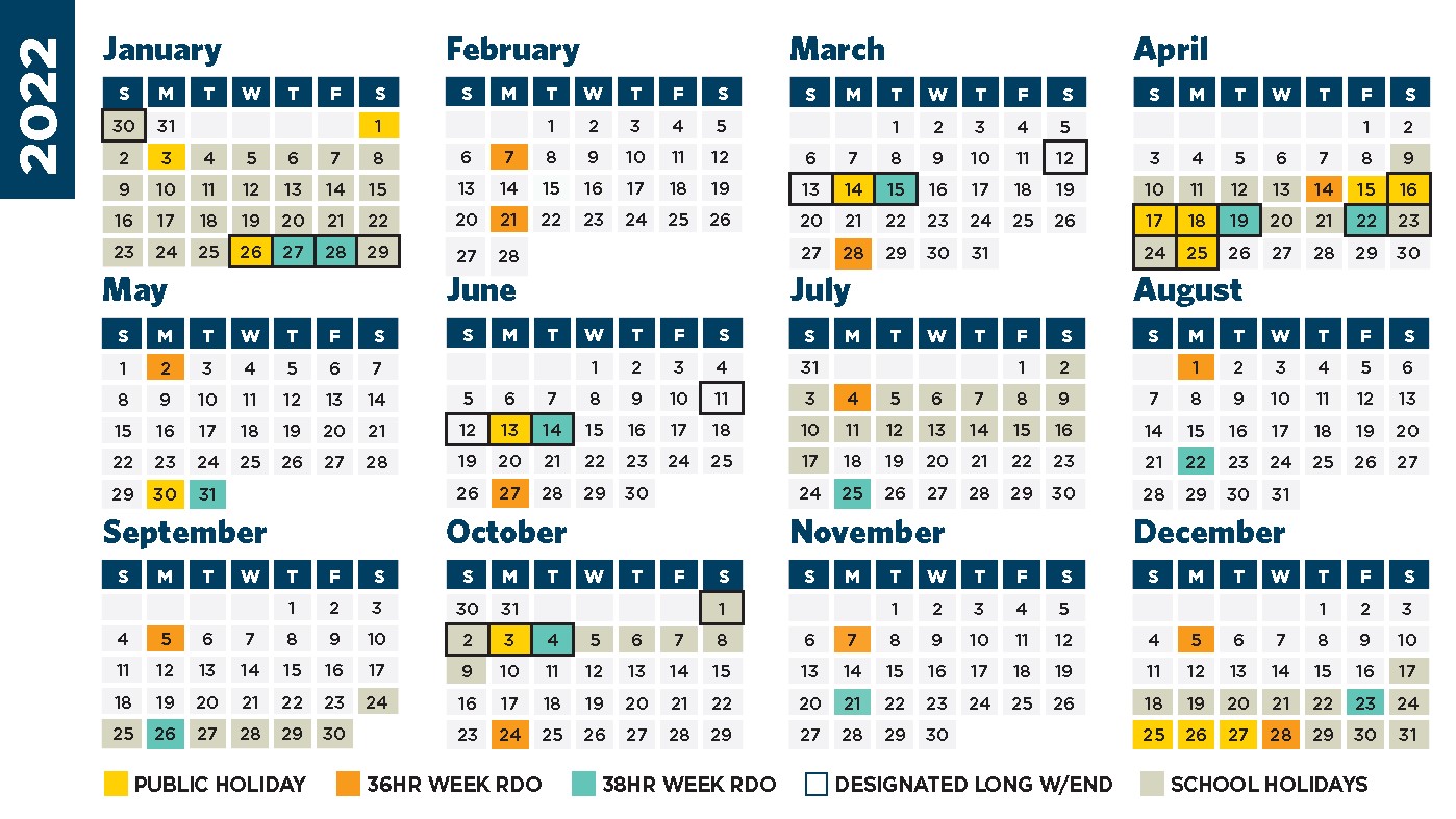 RDO Calendar